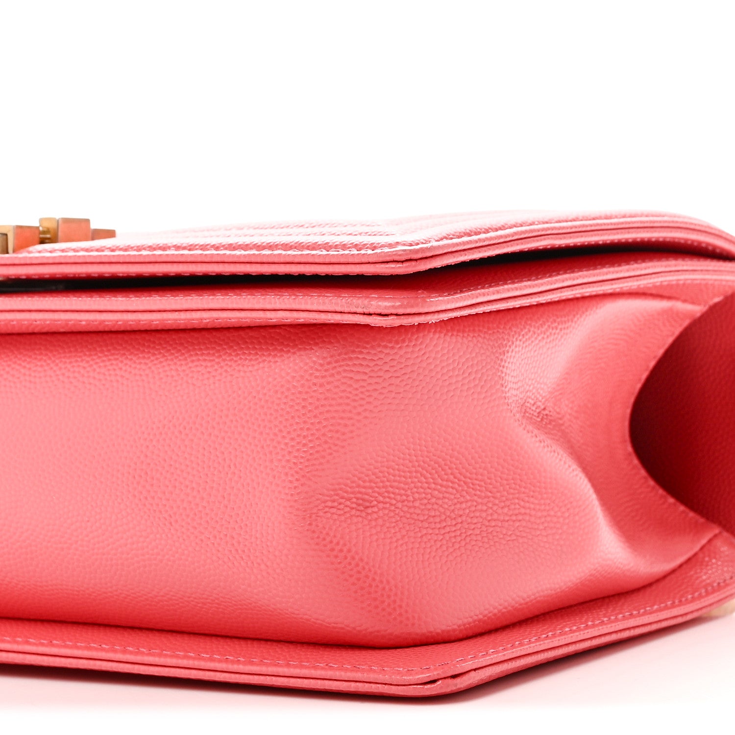 Chanel Caviar Quilted Medium Boy Flap Coral 10 of 10