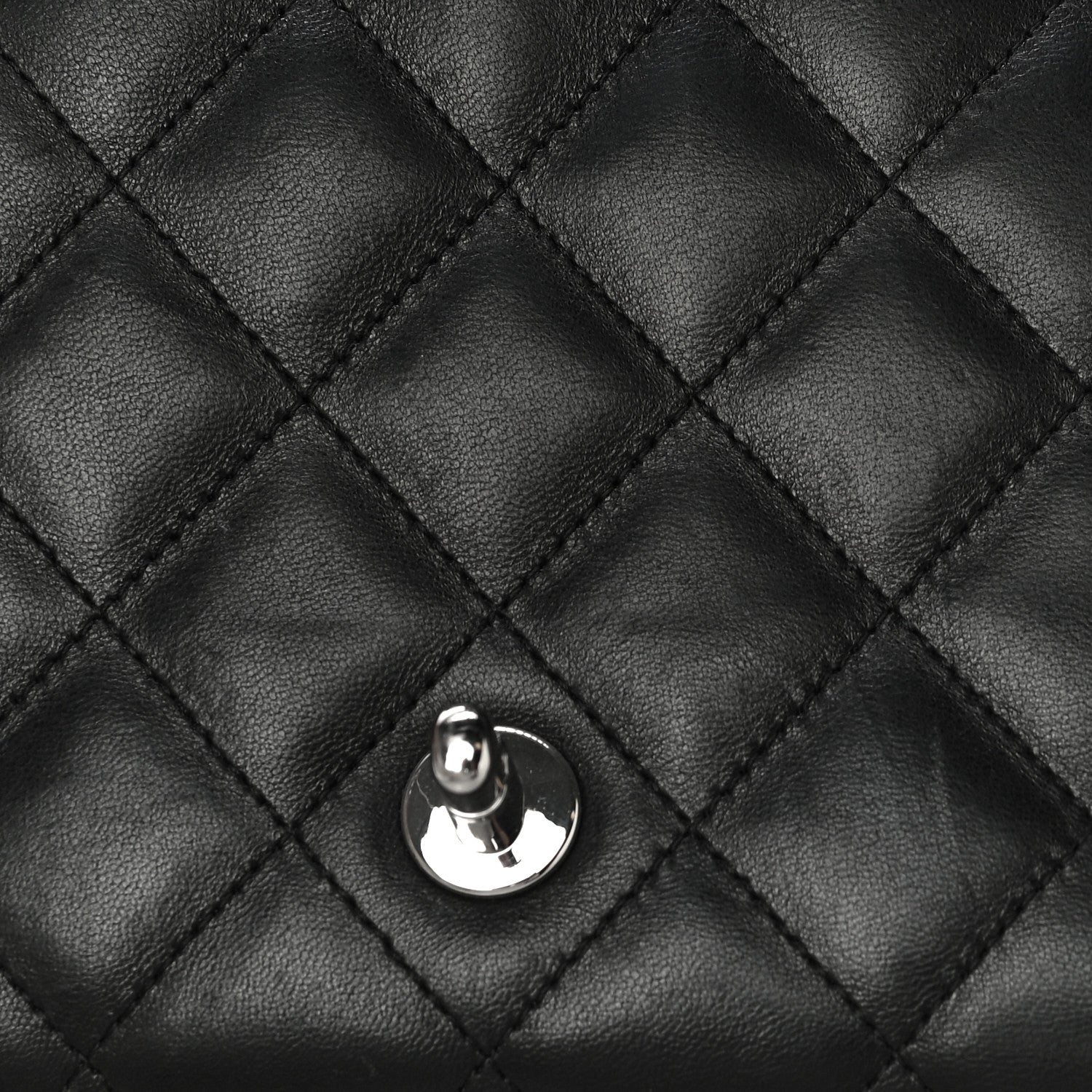 Chanel Lambskin Quilted Medium Kelly Flap Bag Black 12 of 14