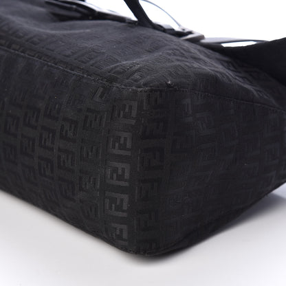 Fendi Zucchino Small Shoulder Bag Black 9 of 10