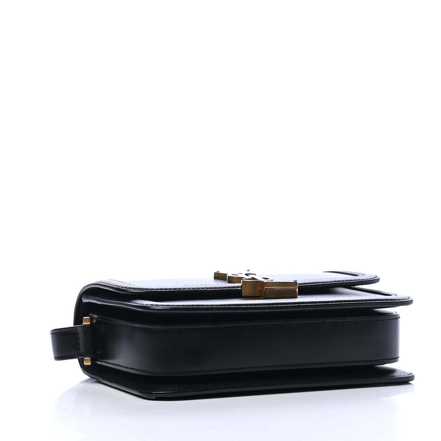 Smooth Calfskin Small Solferino Satchel Black
