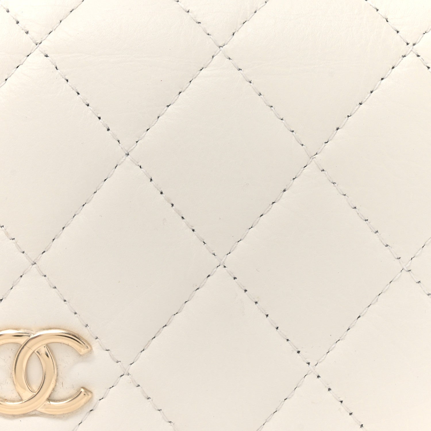 Chanel Calfskin Quilted Mini Maxi Pearls Wallet On Chain WOC White 8 of 12