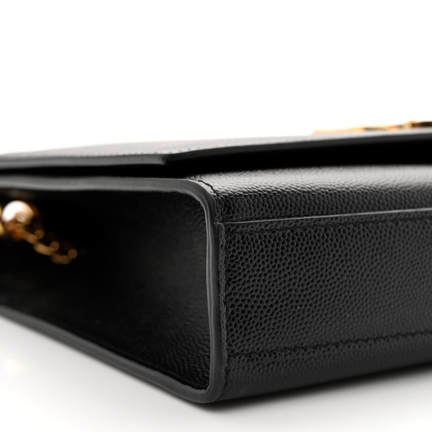 Grain De Poudre Medium Classic Monogram Kate Satchel Black