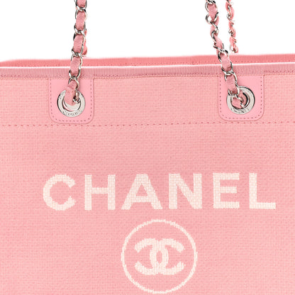 Chanel Mixed Fibers Small Deauville Tote Pink 8 of 11