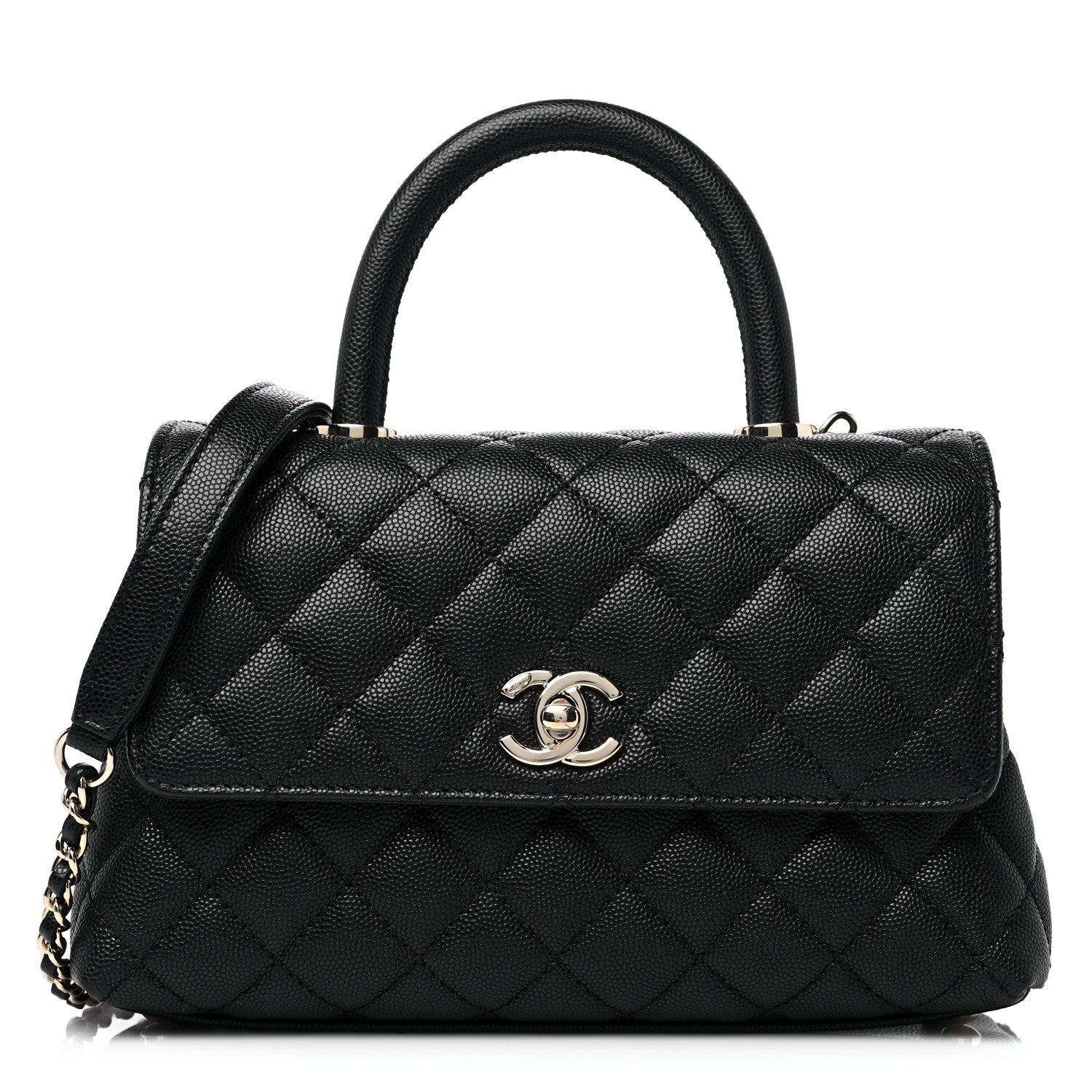 Chanel Caviar Quilted Mini Coco Handle Flap Black 1 of 10