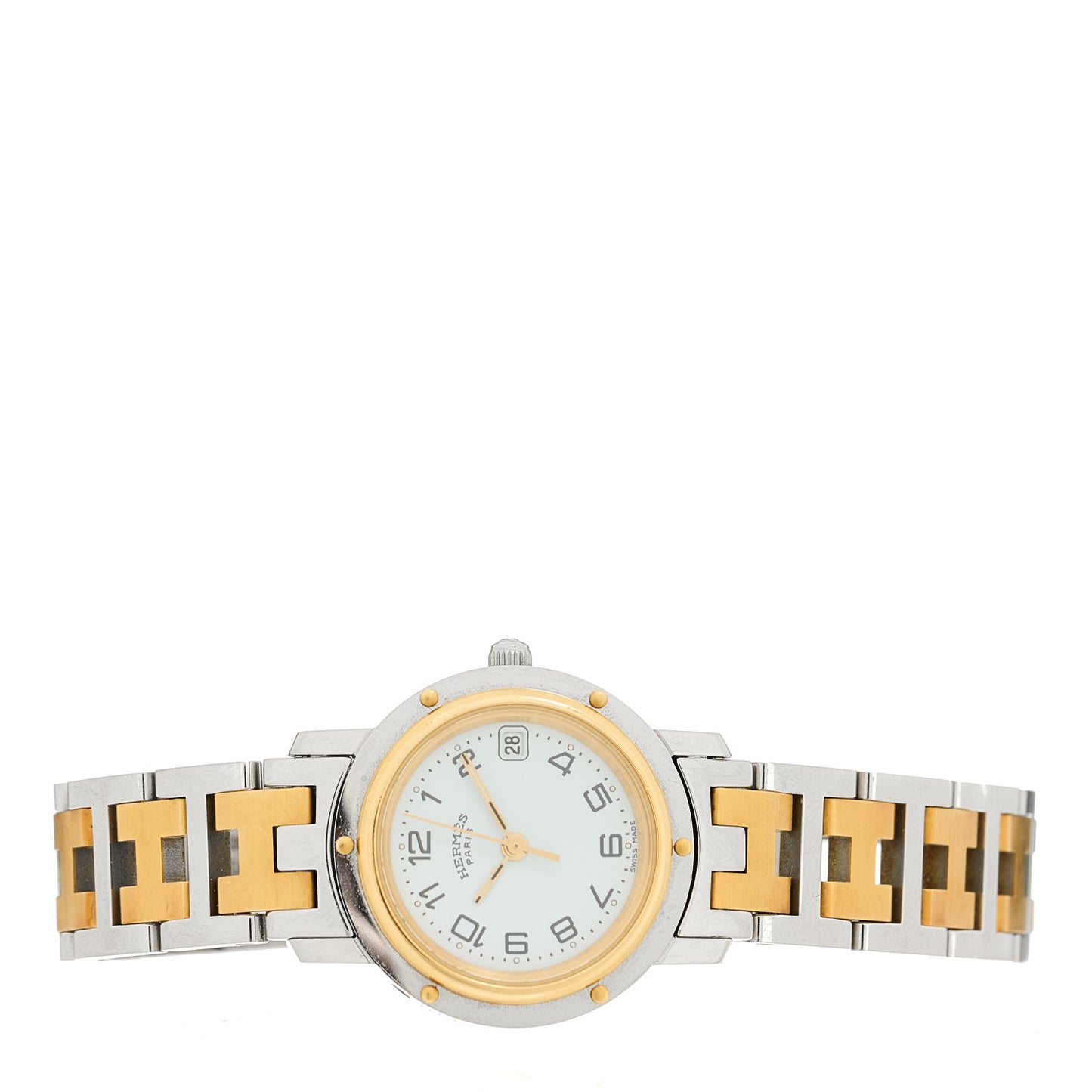 Stainless Steel 24mm Clipper Quartz Watch Gold