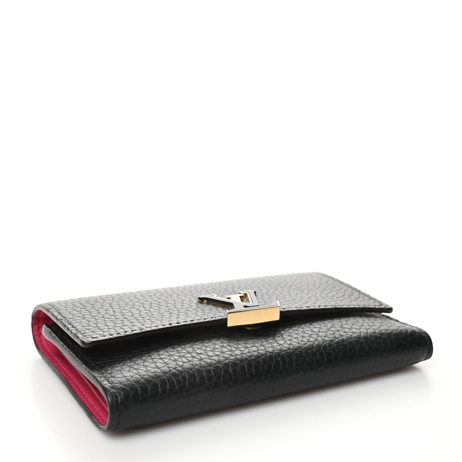 Louis Vuitton Taurillon Capucines Compact Wallet Black 4 of 11