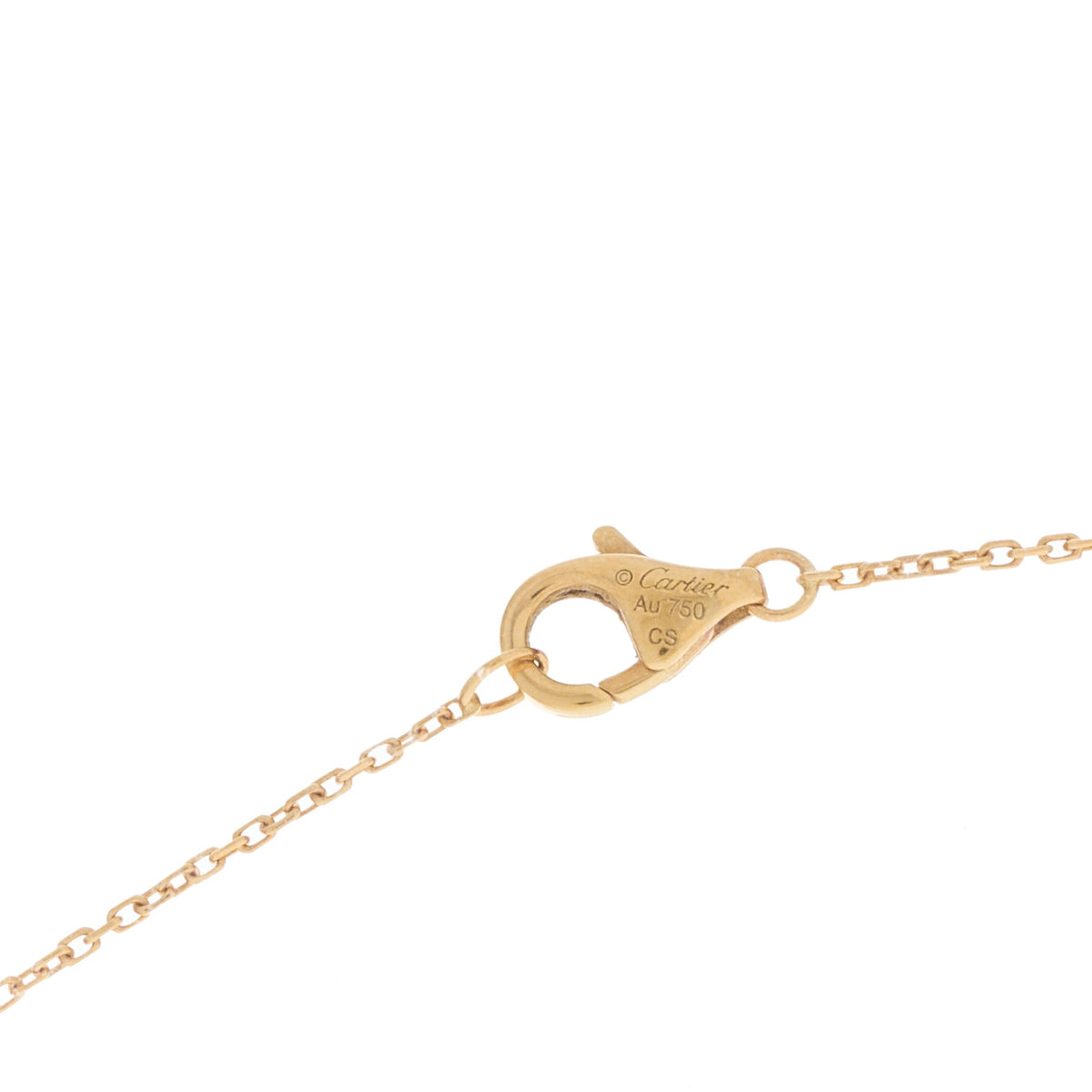 Cartier 18K Yellow Gold Diamond Mother of Pearl XS Amulette de Cartier Pendant Necklace 5 of 5