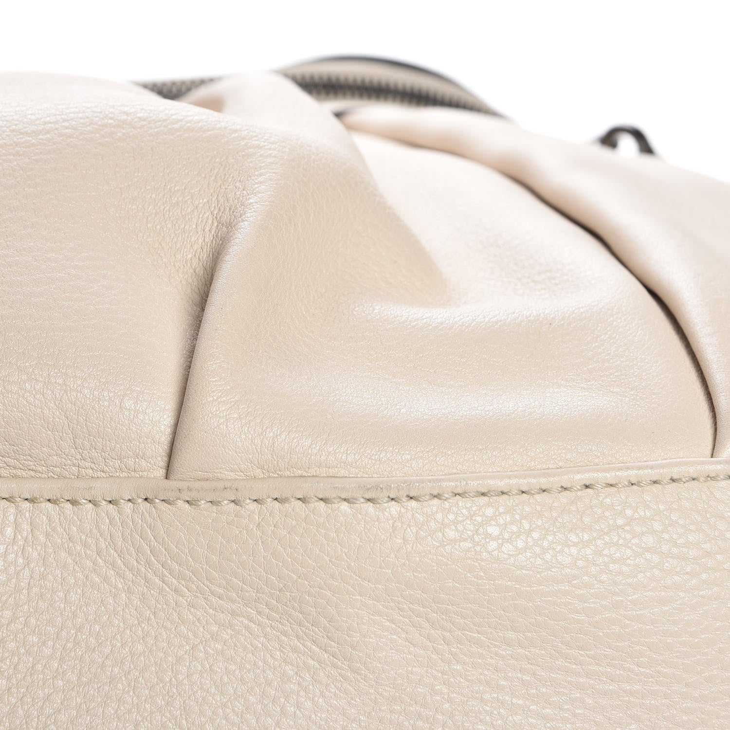 Gucci Pebbled Calfskin Medium Icon Bit Shoulder Bag Ivory 10 of 11