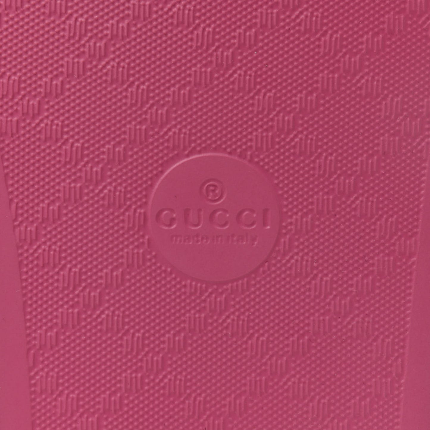 Rubber Womens Logo Slide Sandals 38 Fuchsia