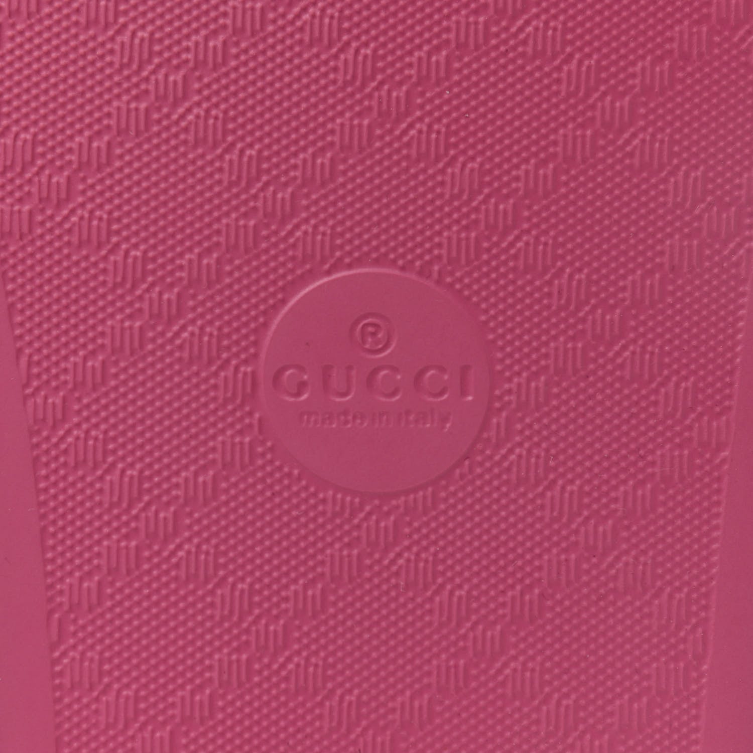 Gucci Rubber Womens Logo Slide Sandals 38 Fuchsia 6 of 6