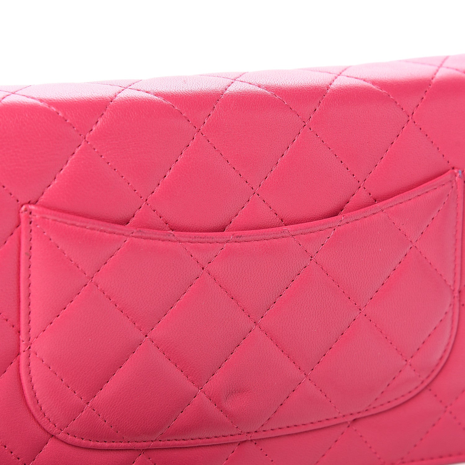 Chanel Lambskin Quilted Wallet On Chain WOC Pink 10 of 12
