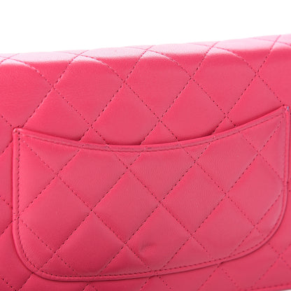 Chanel Lambskin Quilted Wallet On Chain WOC Pink 10 of 12