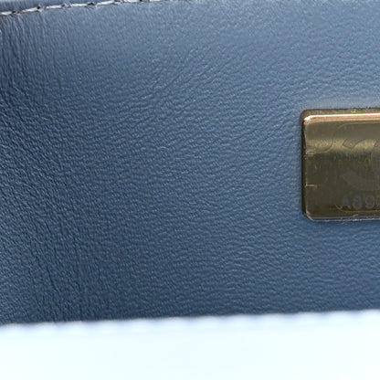 Chanel Printed Denim Quilted Mini Rectangular Flap Light Blue 7 of 11