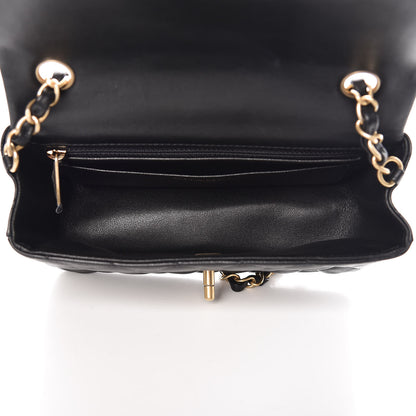 Chanel Lambskin Quilted Mini Rectangular Flap Black 5 of 8