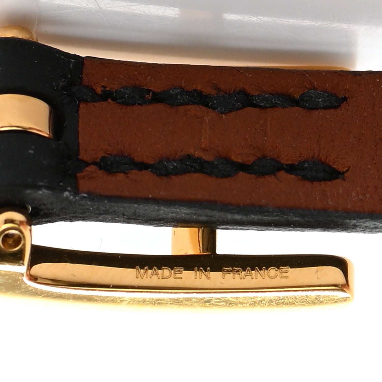 Hermes Chamonix Behapi Double Tour Bracelet Black Gold 4 of 7