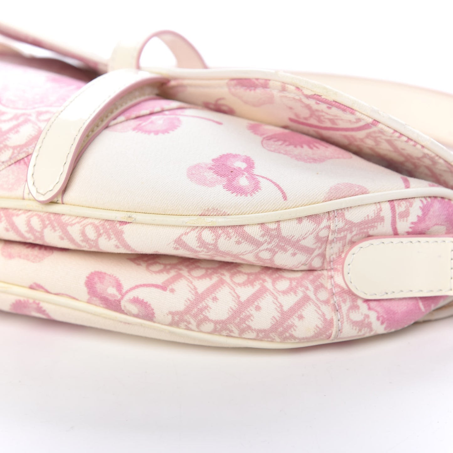 Monogram Floral Saddle Bag Pink