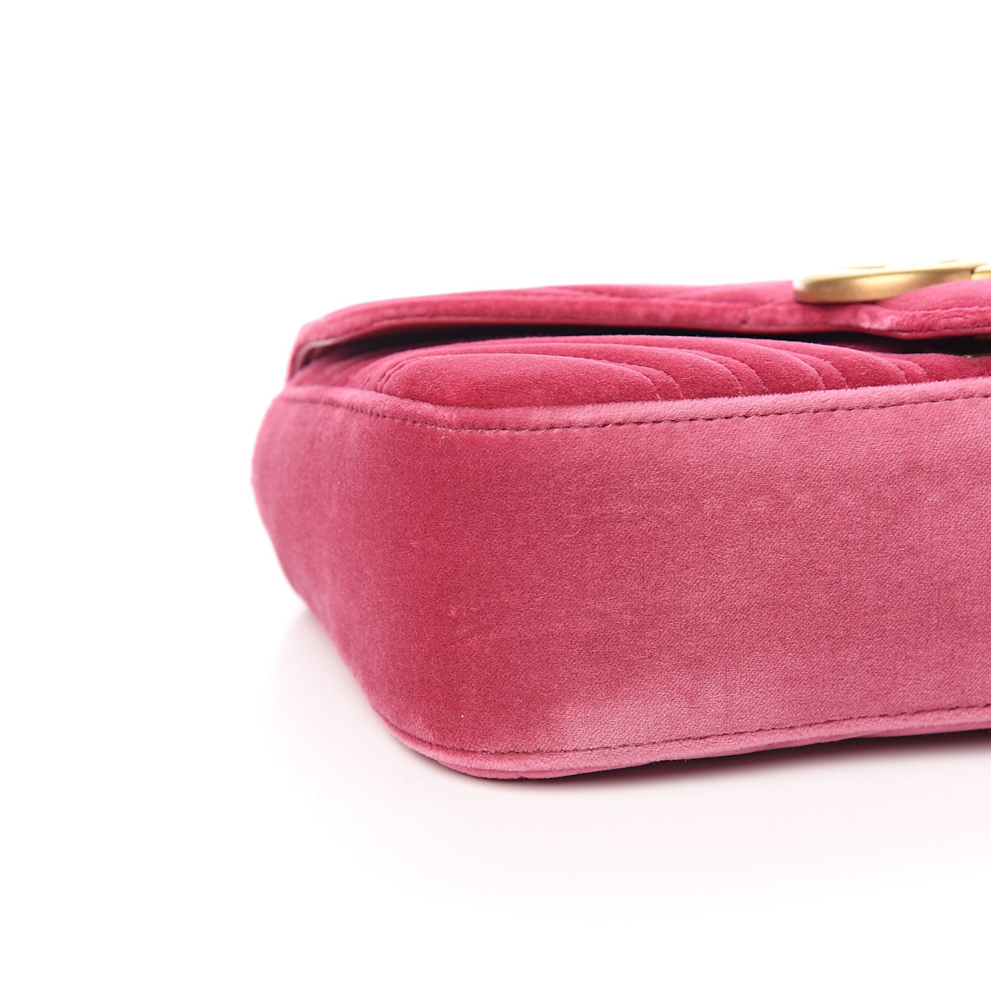 Velvet Matelasse Small GG Marmont Shoulder Bag Light Raspberry Rose