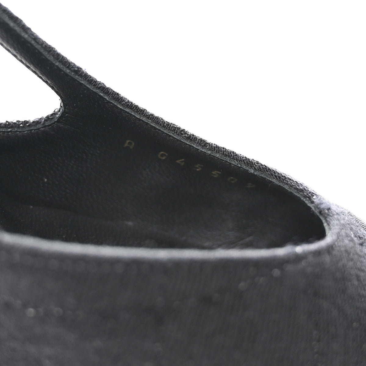 Chanel Wool Grosgrain Cap Toe CC Slingback Pumps 41 Black 8 of 9