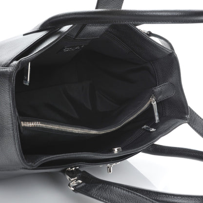 Chanel Calfskin Cerf Executive Shopper Tote Black 6 of 9