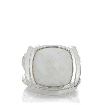 David Yurman Sterling Silver White Agate 16mm Albion Ring 52 6 1 of 6