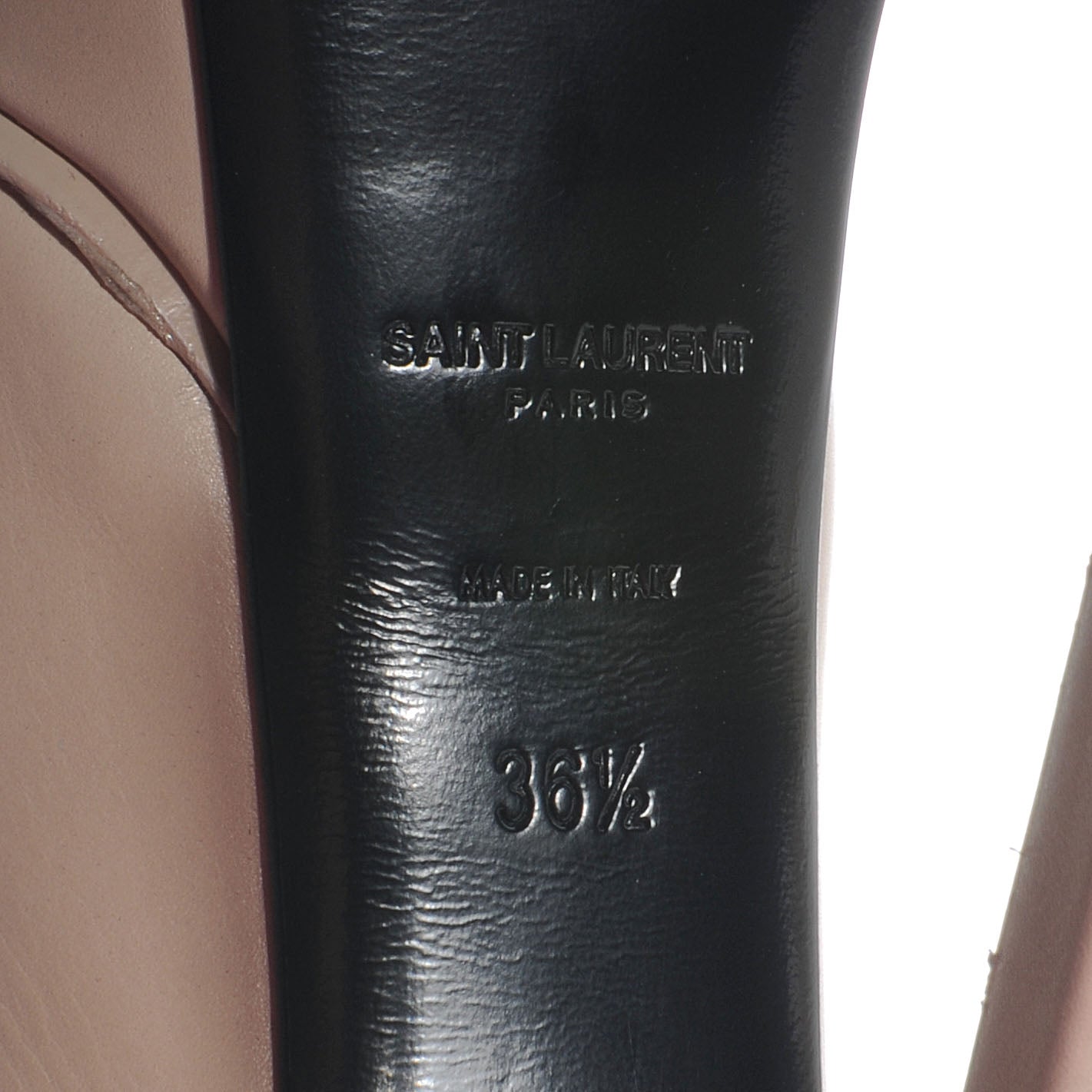 Saint Laurent Cap Toe Janis 105 Platform Pumps Powder 36.5 6 of 6