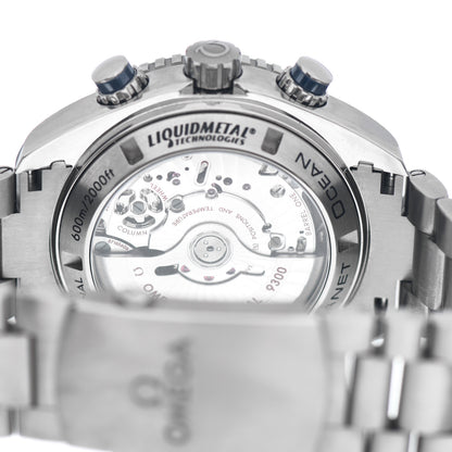 Omega Titanium 45mm Seamaster Planet Ocean Chronograph Automatic Watch Blue 232.90.46.51.03.001 4 of 5