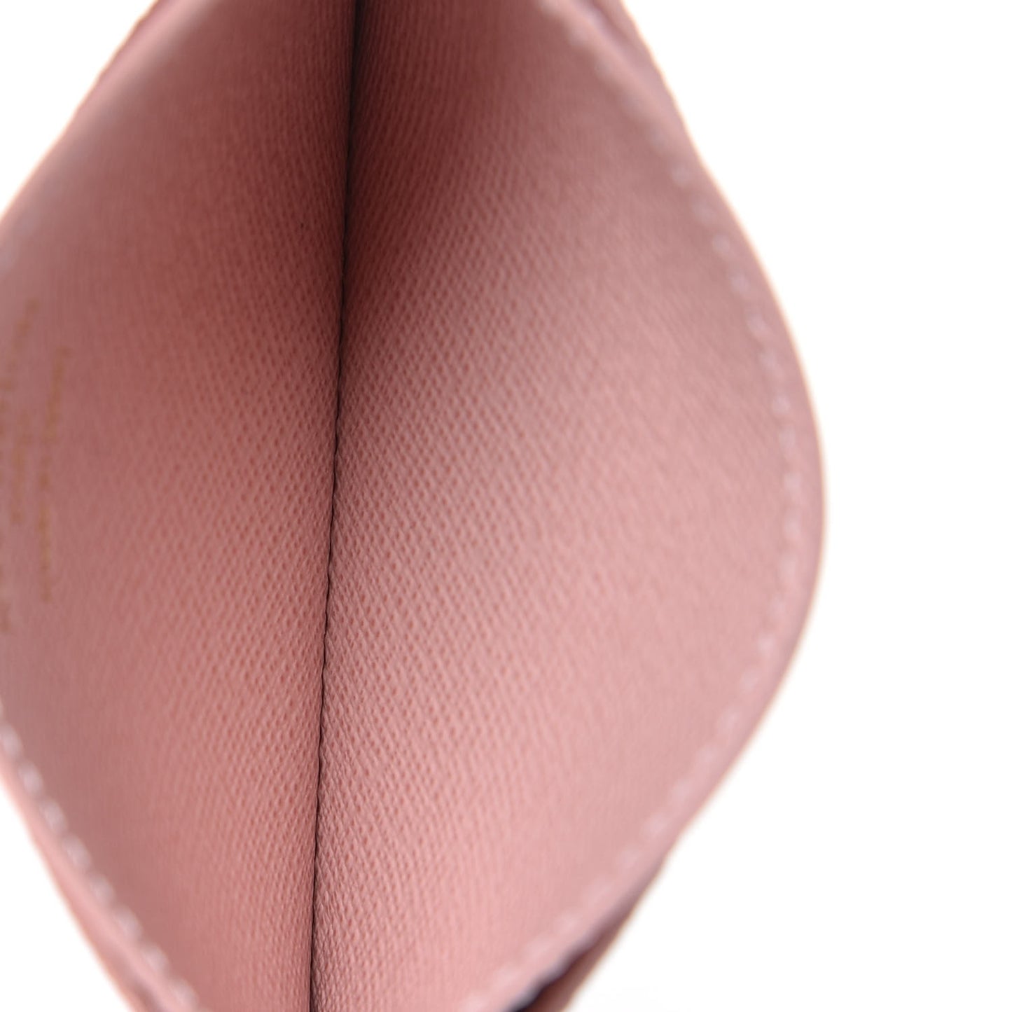 Damier Ebene Studded Card Holder Rose Ballerine