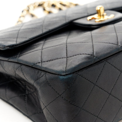 Chanel Lambskin Quilted Medium Double Flap Black 14 of 14