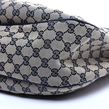 Gucci Monogram Medium Sukey Hobo Navy 7 of 14