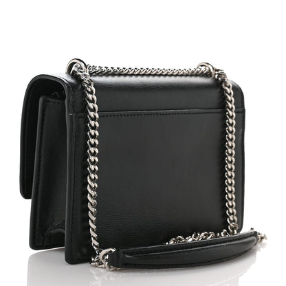 Saint Laurent Calfskin Monogram Sunset Chain Wallet Black 3 of 10
