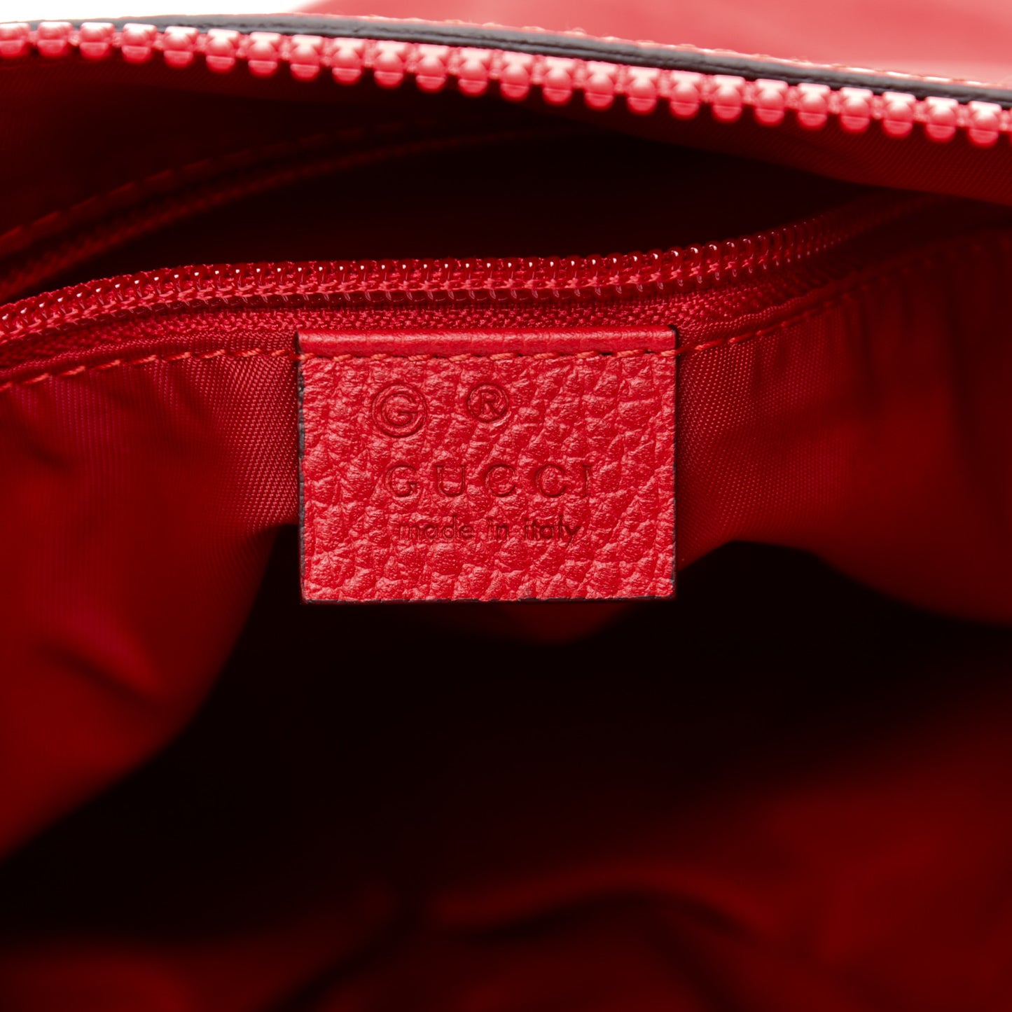 Nylon Monogram Dollar Calfskin Flat Messenger Bag Vibrant Red