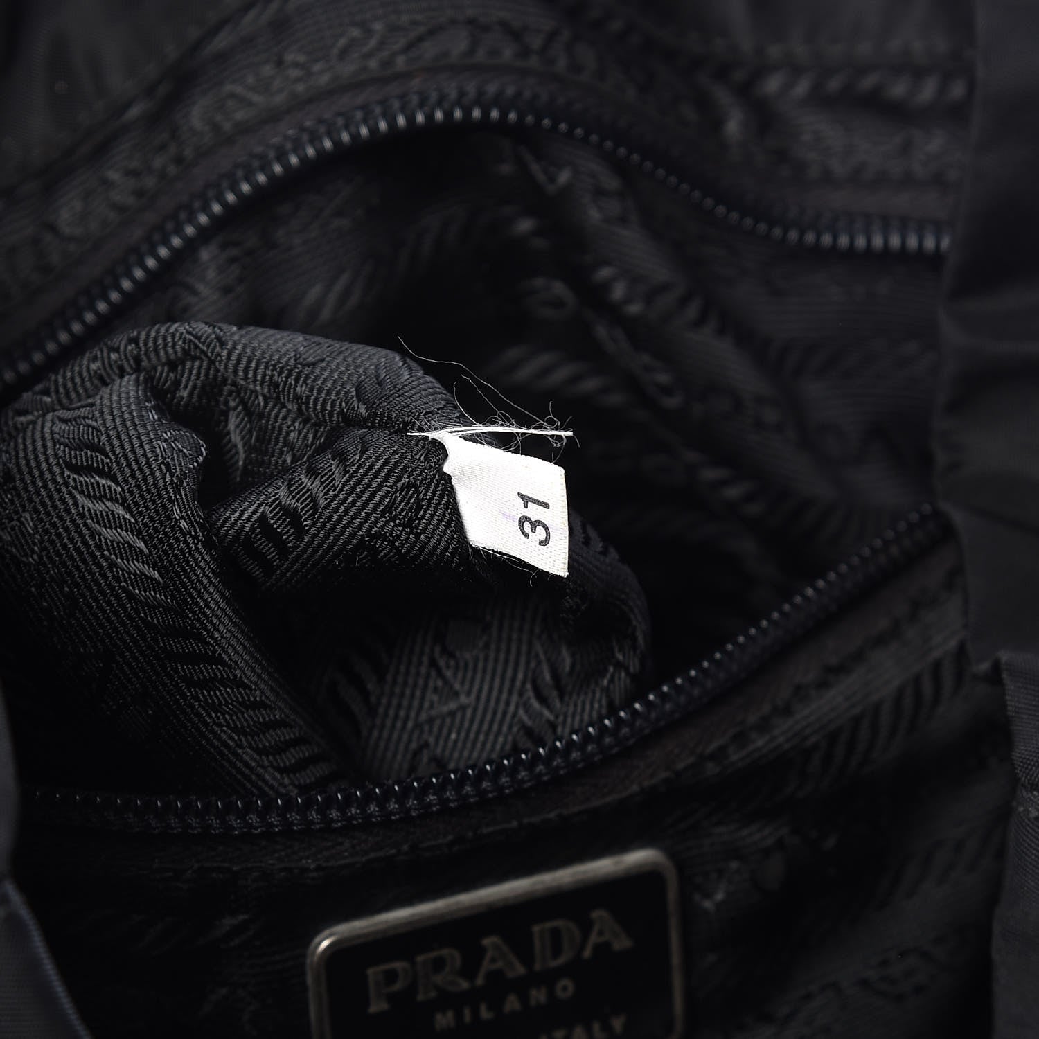 Prada Nylon Vela Medium Backpack Black 7 of 12