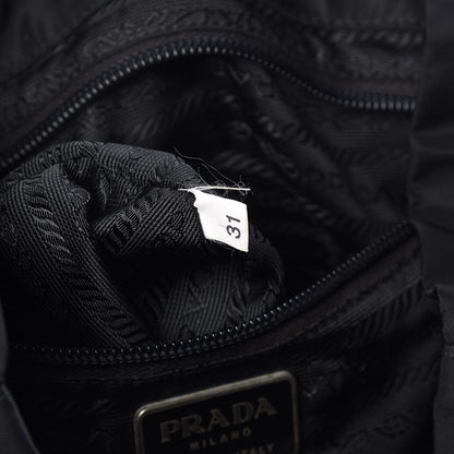 Prada Nylon Vela Medium Backpack Black 7 of 12