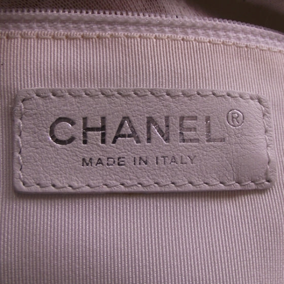 Chanel Leather Large Tote White 10 of 13