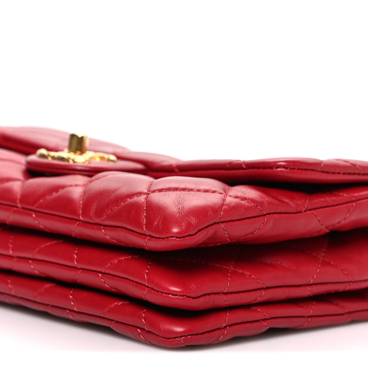 Chanel Lambskin Quilted Small Pillow Crush Flap Red 10 of 11