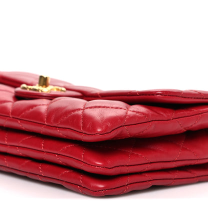 Chanel Lambskin Quilted Small Pillow Crush Flap Red 10 of 11