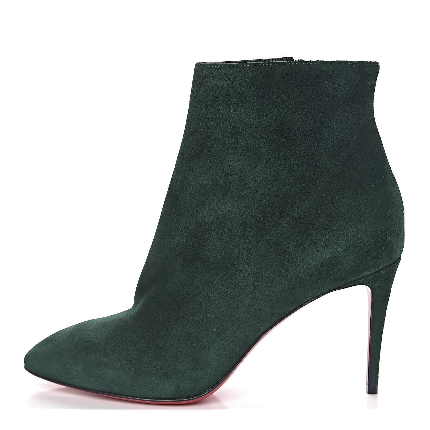 Christian Louboutin Veau Velours Eloise Booty 85 Ankle Boots 36.5 Green 1 of 7