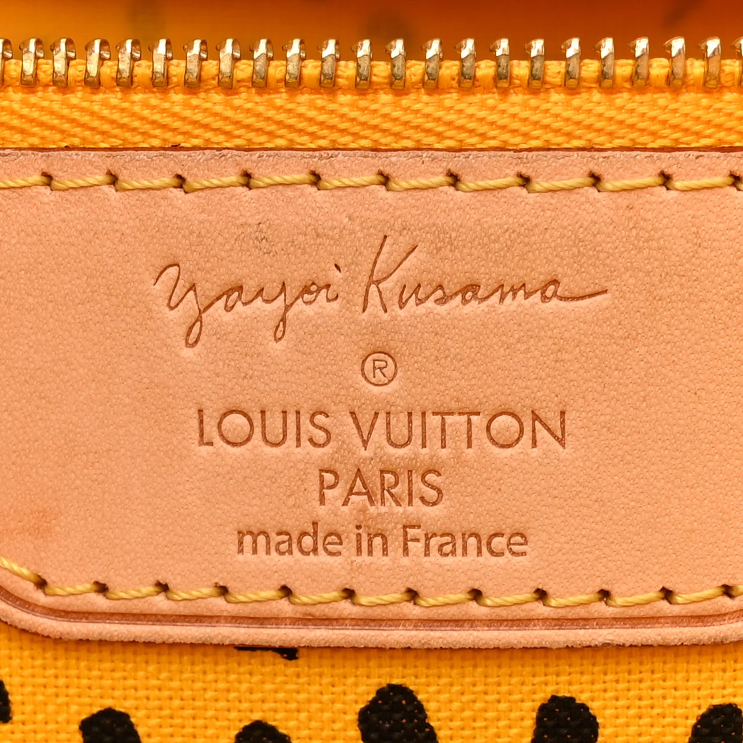Louis Vuitton Monogram Kusama Waves Neverfull MM Yellow 6 of 17