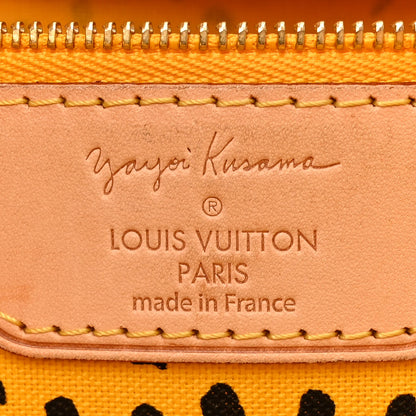Louis Vuitton Monogram Kusama Waves Neverfull MM Yellow 6 of 17