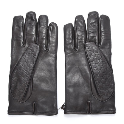 Gucci Nappa Microguccissima Gloves 10 Chocolate 2 of 6