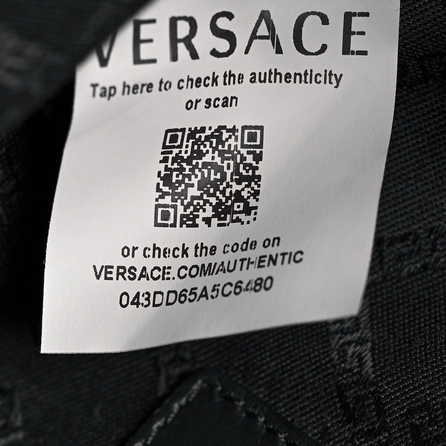 Nylon Palazzo Medusa Belt Bag Black