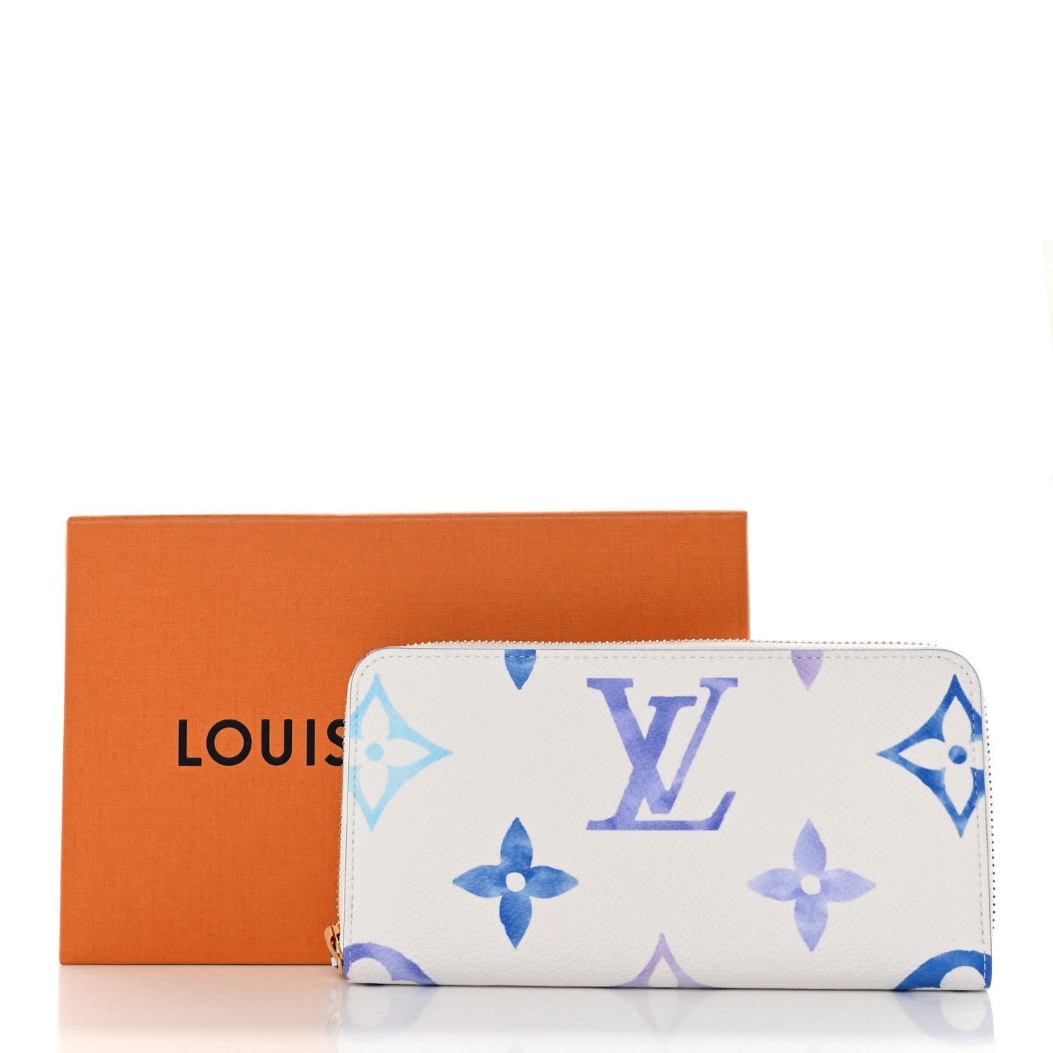 Louis Vuitton Monogram Giant By The Pool Zippy Wallet Resort Blue 7 of 7