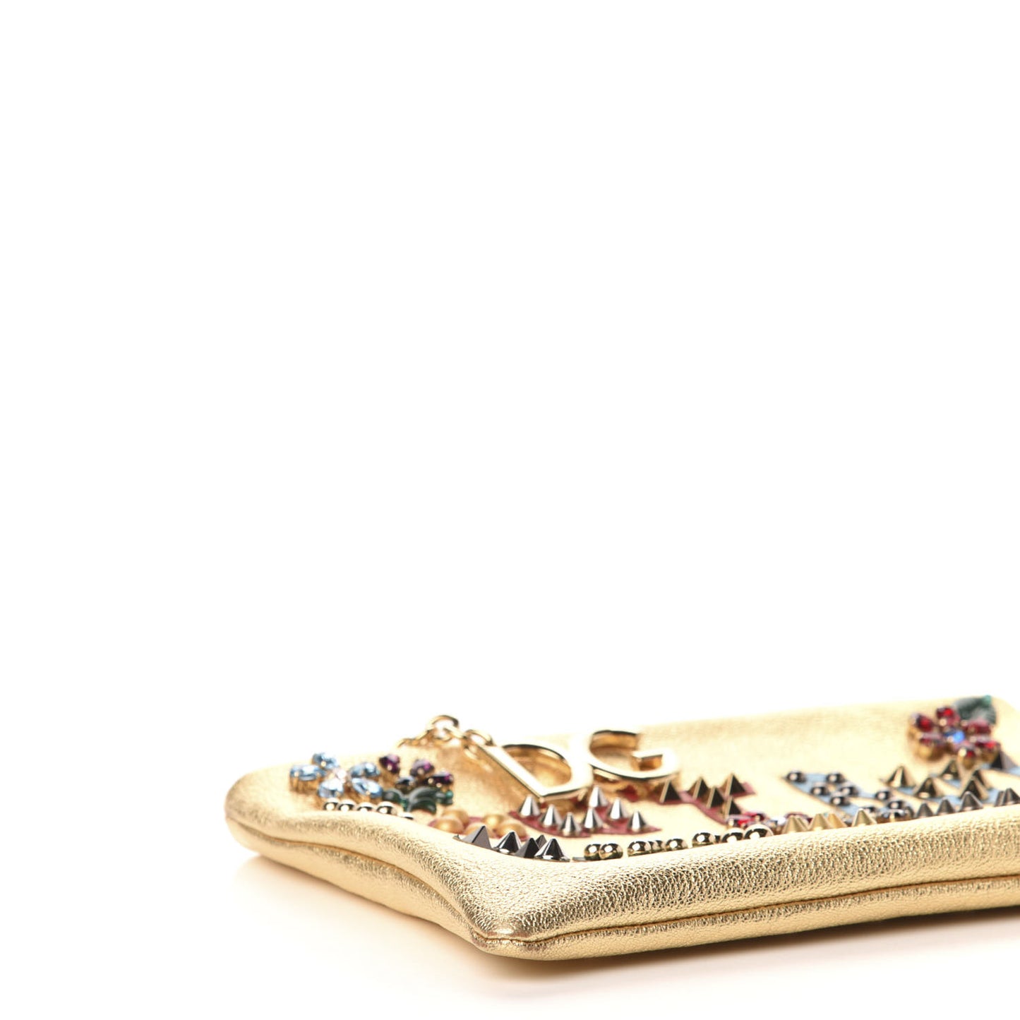 Metallic Calfskin Cleo Dont Buy This Bag Clutch Gold