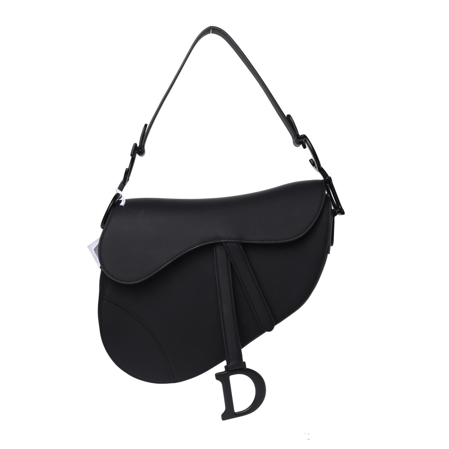 Ultra Matte Calfskin Saddle Bag Black
