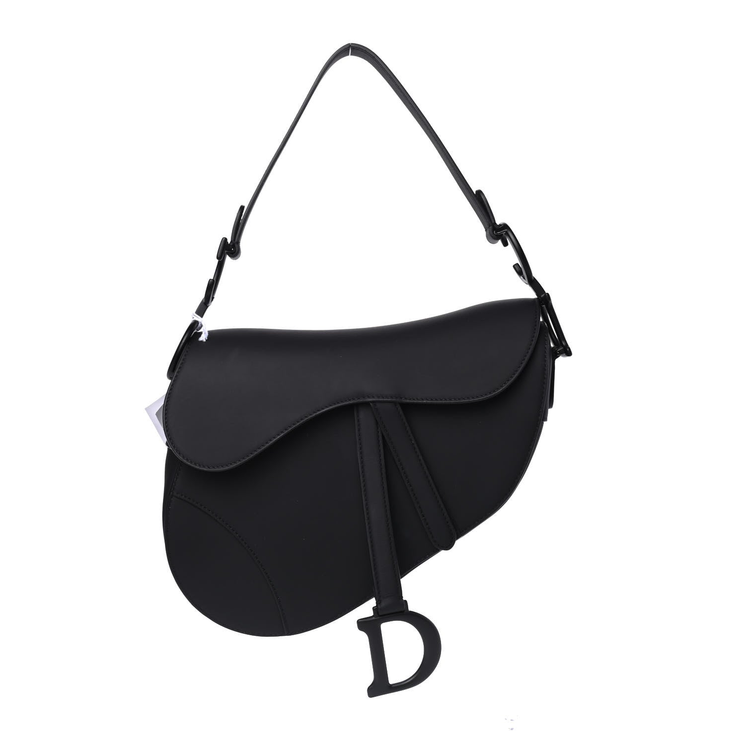 Christian Dior Ultra Matte Calfskin Saddle Bag Black 1 of 4