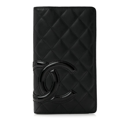 Chanel Calfskin Quilted Cambon Yen Wallet Black 1 of 12