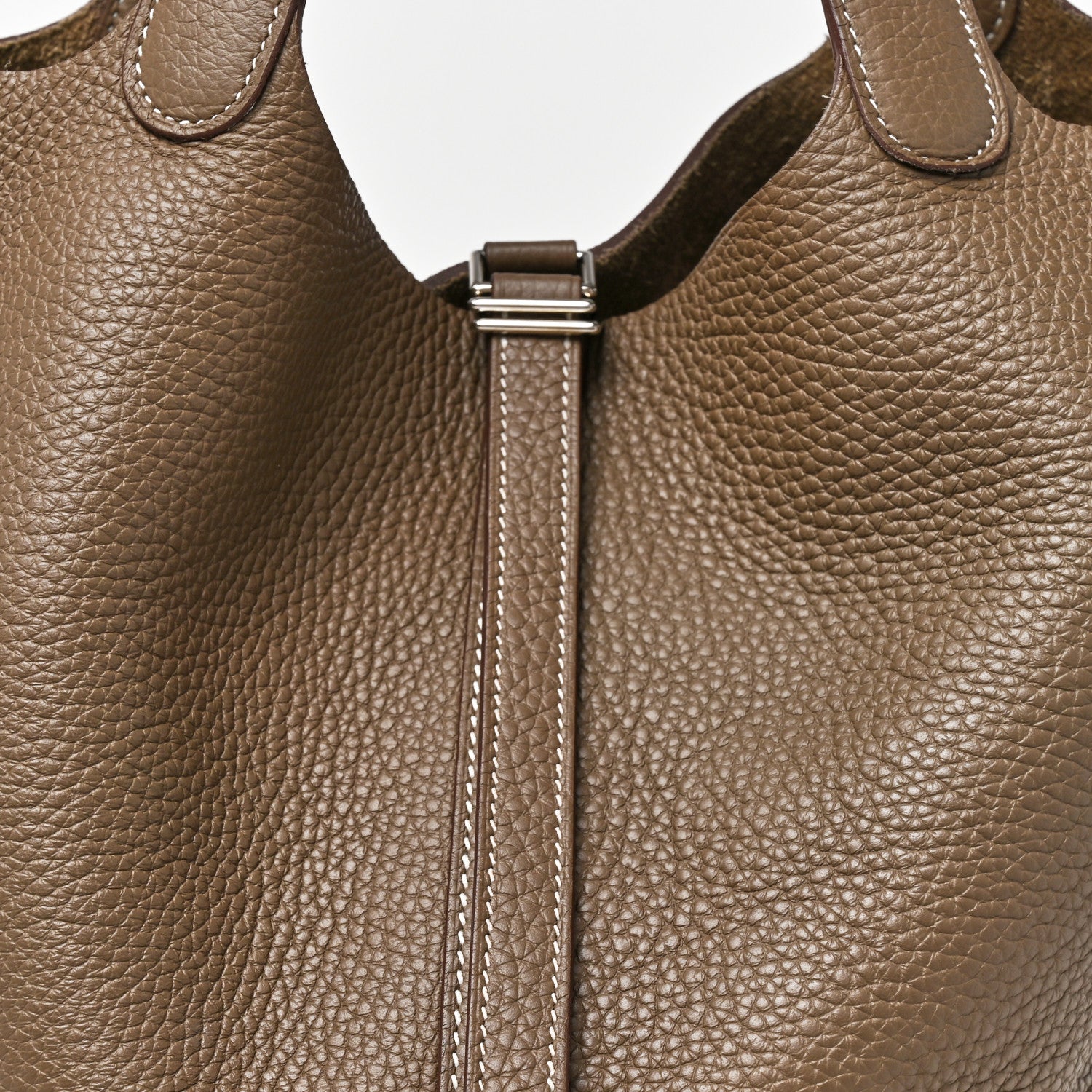Hermes Taurillon Clemence Picotin Lock 22 MM Etoupe 8 of 11