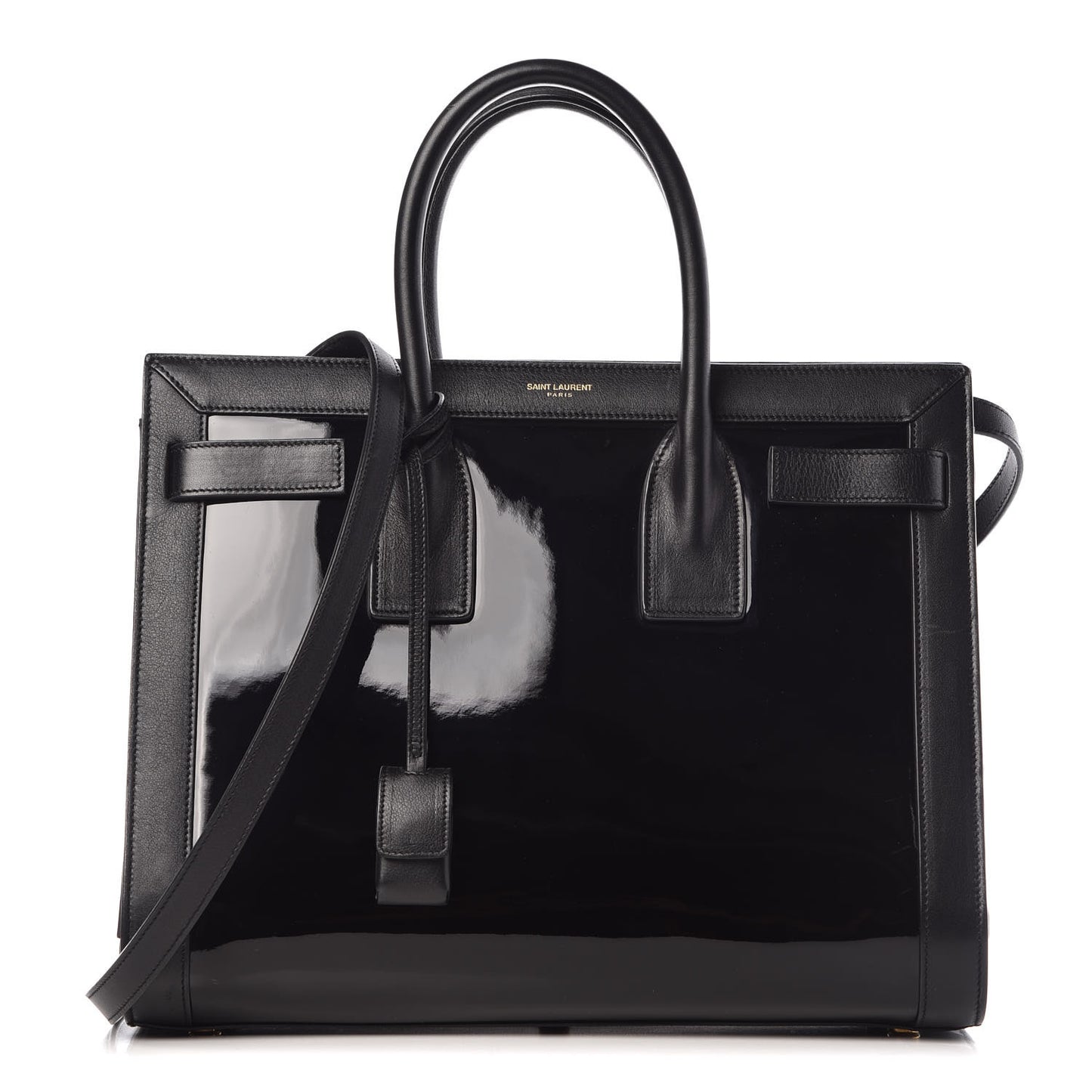 Patent Small Sac de Jour Black