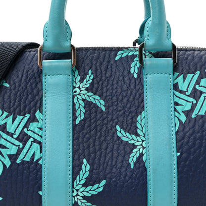 MCM Visetos Small Ella Palm Boston Bag Ceramic 7 of 10