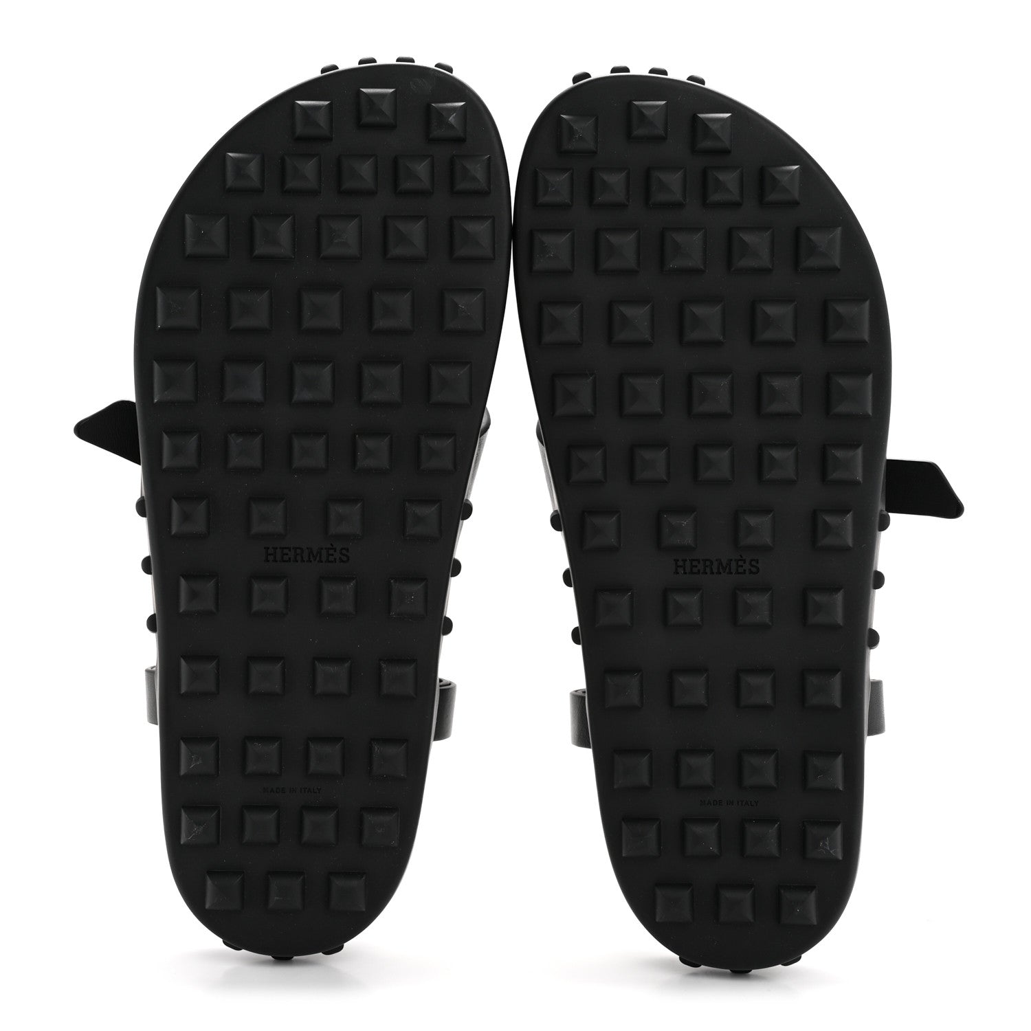 Hermes Calfskin Womens Inboard Sandals 38 Black 12 of 18